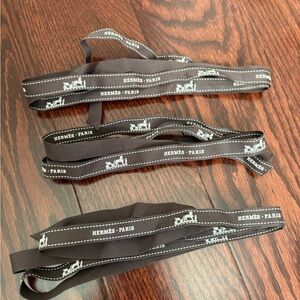 Hermes Brown Ribbon